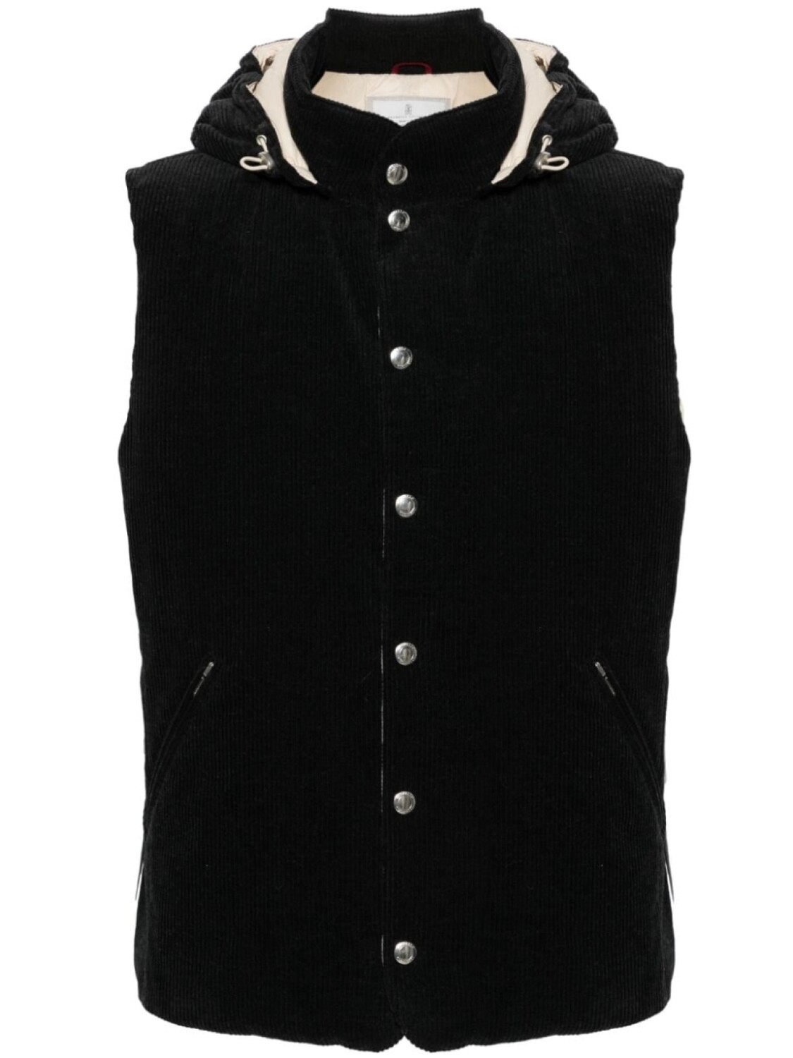

Brunello Cucinelli бархатный жилет, черный