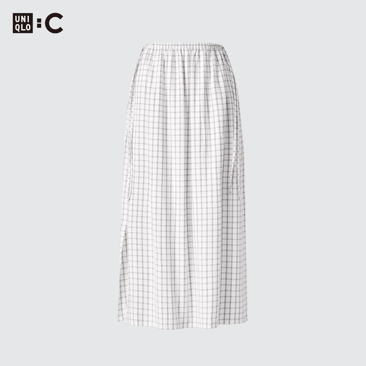 

Юбка длинная Uniqlo со сборками, молочный