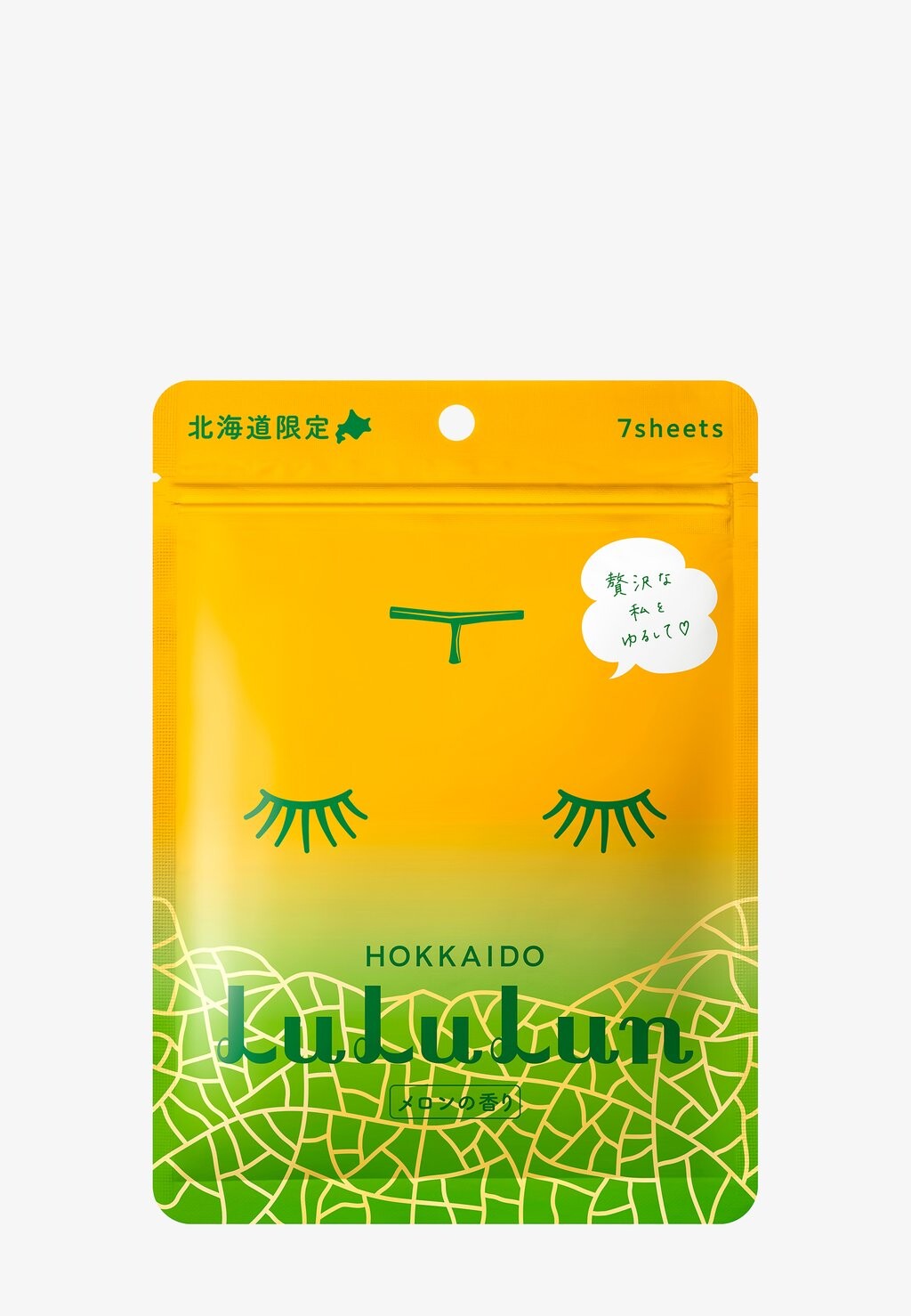 

Маска для лица Lululun Premium Sheet Mask Hokkaido Melon 7-Pack LuLuLun