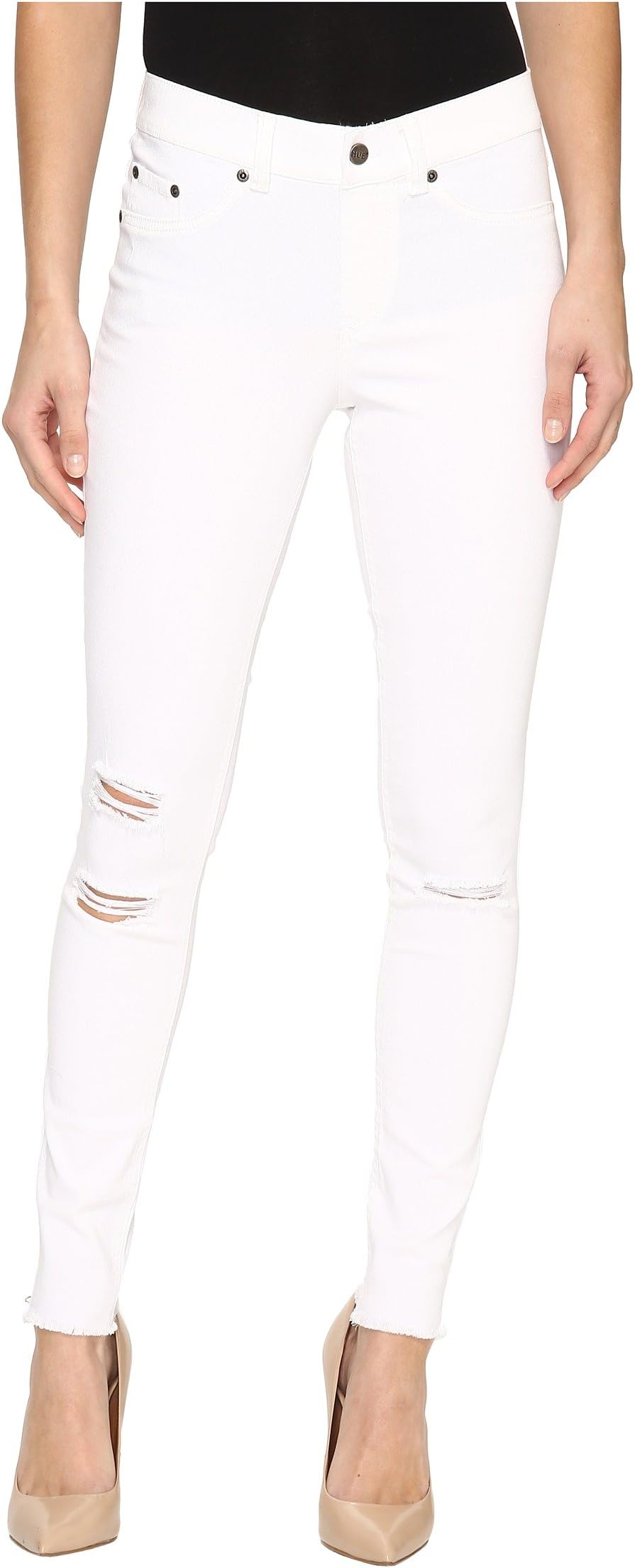 Джинсы Ripped Knee Denim Leggings HUE, белый