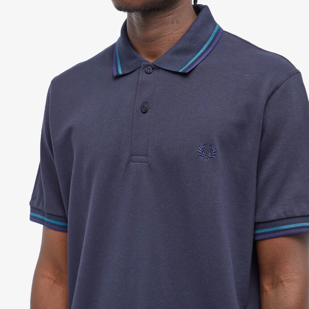 

Fred Perry Рубашка-поло с двумя кончиками, синий