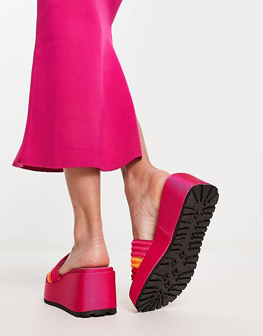 

Яркие туфли-мюли на плоской подошве ASOS DESIGN Thorpe