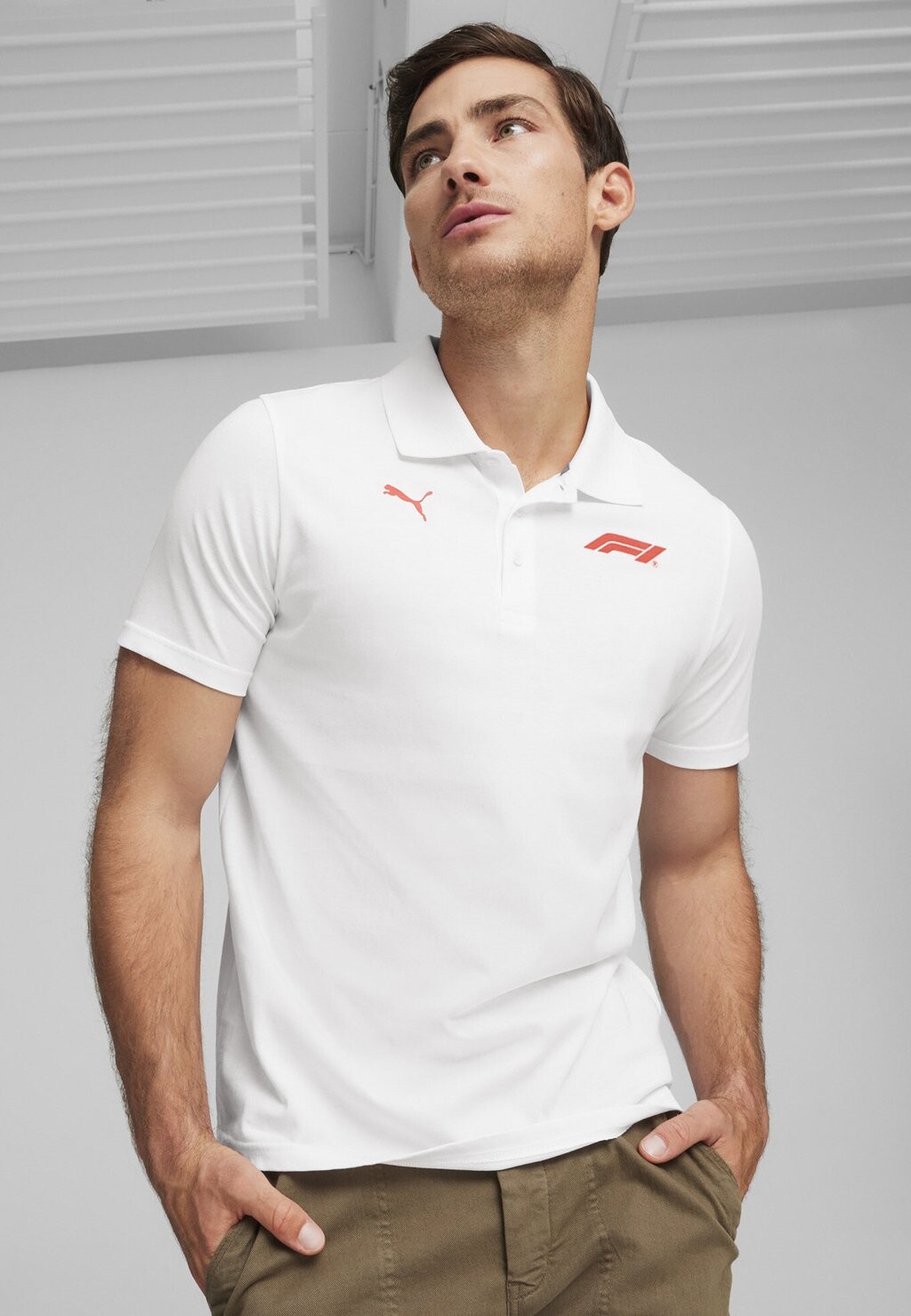 

футболка-поло F1 Ess Motorsport Mit Logo Puma, белый
