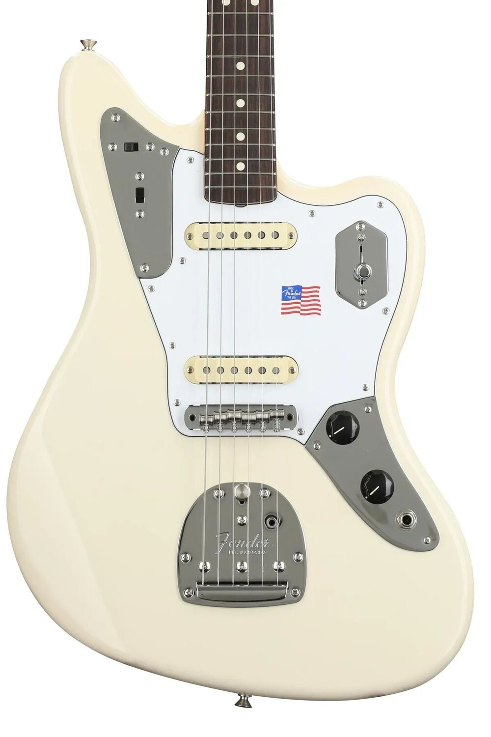 

Fender Johnny Marr Jaguar — олимпийский белый цвет с накладкой из палисандра