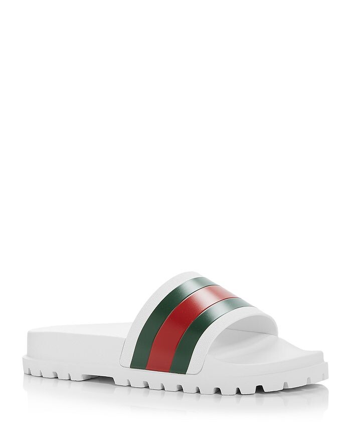 

Мужские шлепанцы с полосками Web Signature Gucci