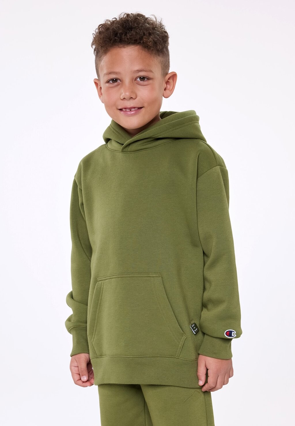 

Толстовка с капюшоном Exclusive Hooded Unisex Champion, цвет dark green