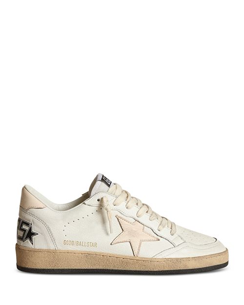 Женские кроссовки Ballstar с миндалевидным носком Golden Goose, цвет White