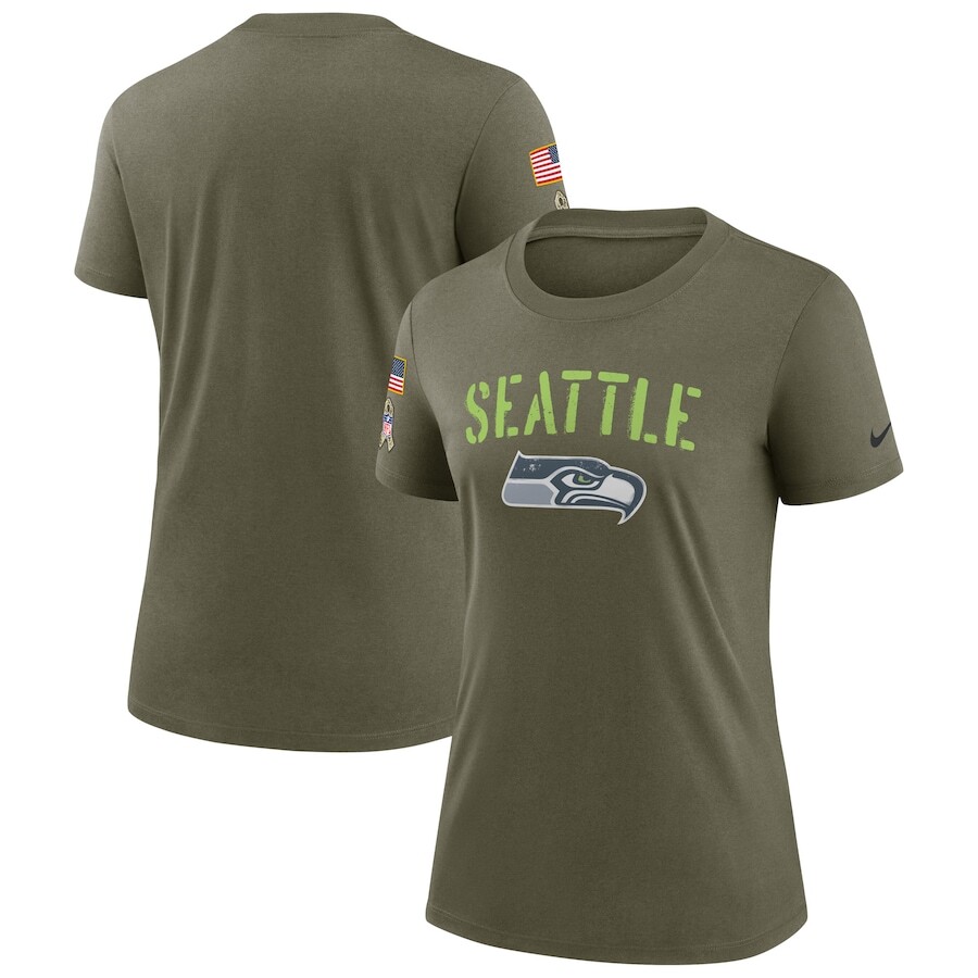 

Футболка с коротким рукавом Nike Seattle Seahawks, оливковый