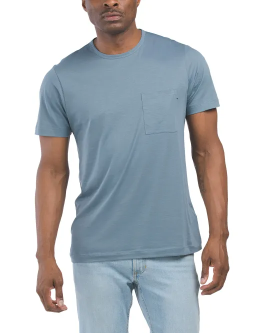 

Футболка Pima Cotton Foundation из джерси Precision Theory, цвет Dark Harbour