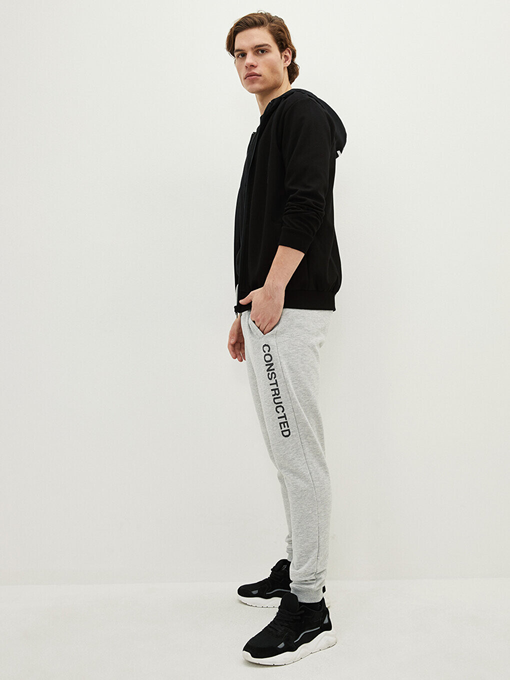 

Мужские спортивные штаны Slim Fit для джоггеров LCW Casual, серый меланж