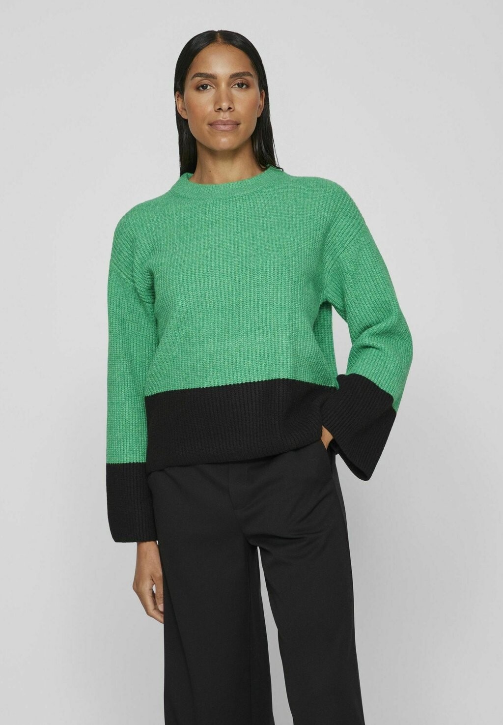 

Свитшот VILA COLORBLOCK, цвет bright green
