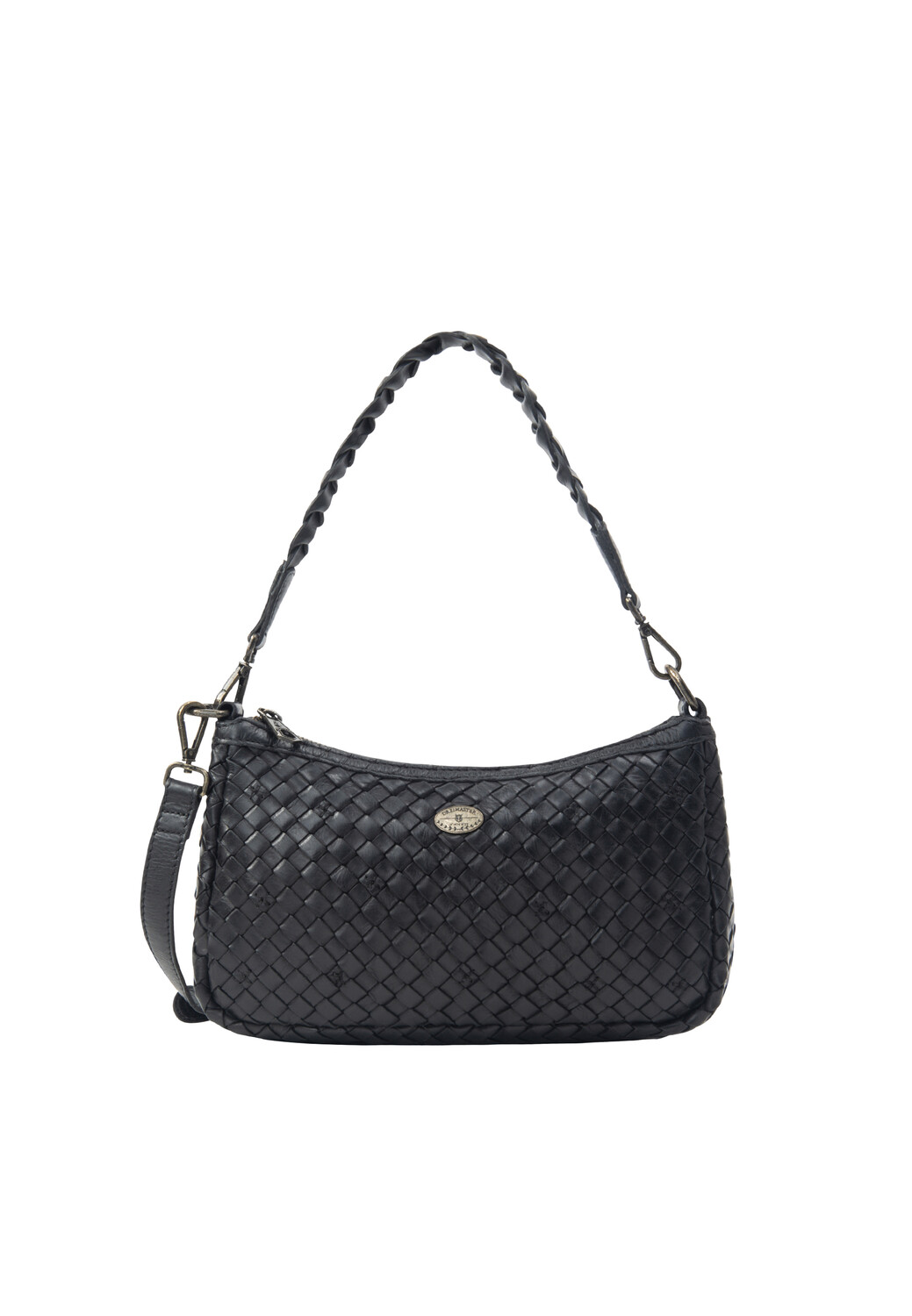 

Сумка через плечо DreiMaster Handtasche Aus Leder, черный