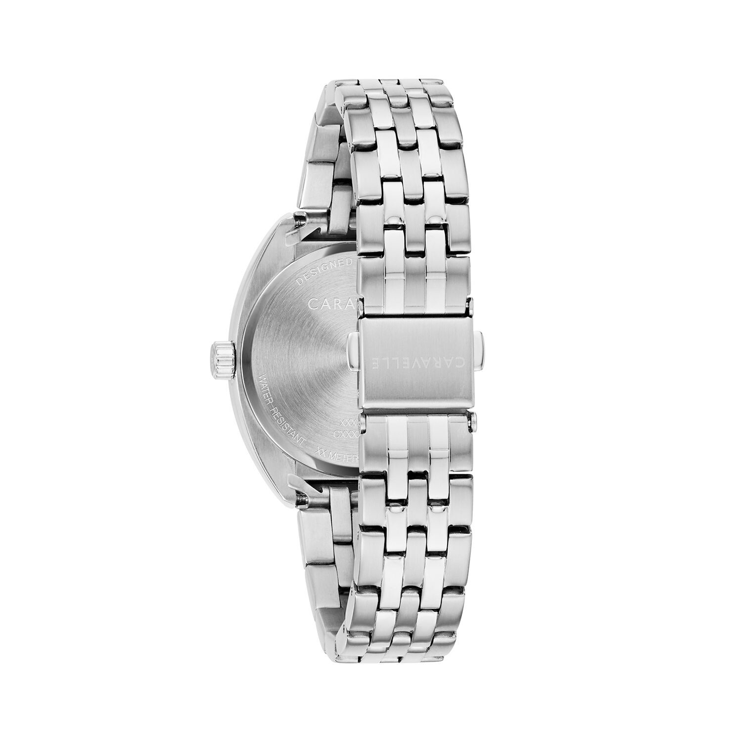 

Женские часы из нержавеющей стали с кристаллами - 43L214 Caravelle by Bulova