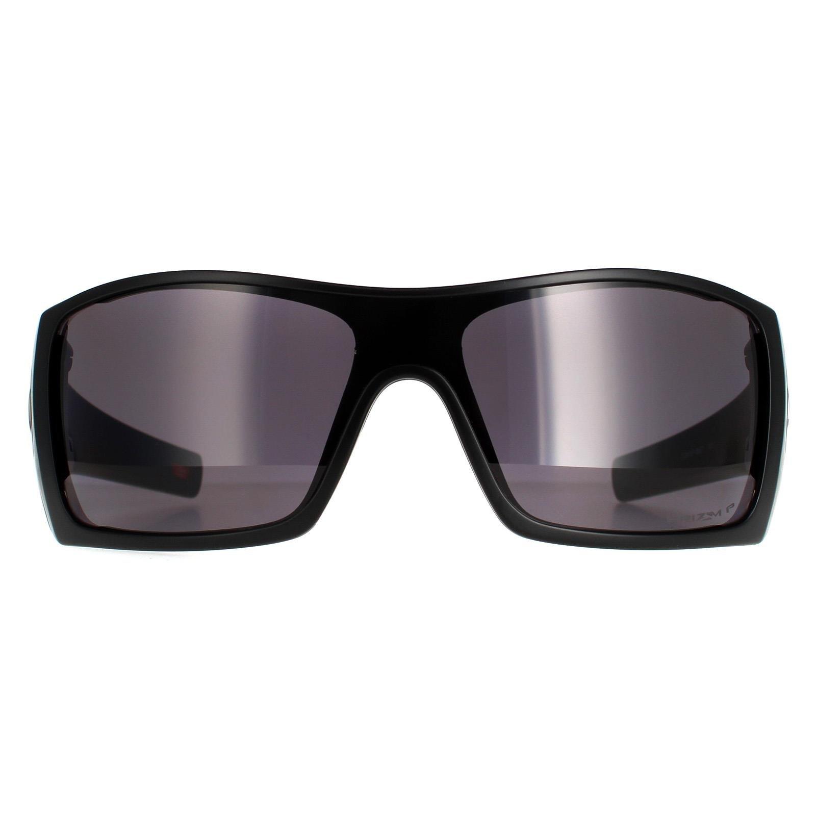Щит Matte Black Prizm Grey Поляризованный Batwolf Oakley, черный брендовые поляризованные солнцезащитные очки world black 2023
