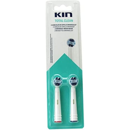Сменные насадки для электрических зубных щеток Kin Total Cleaning, 2 шт.
