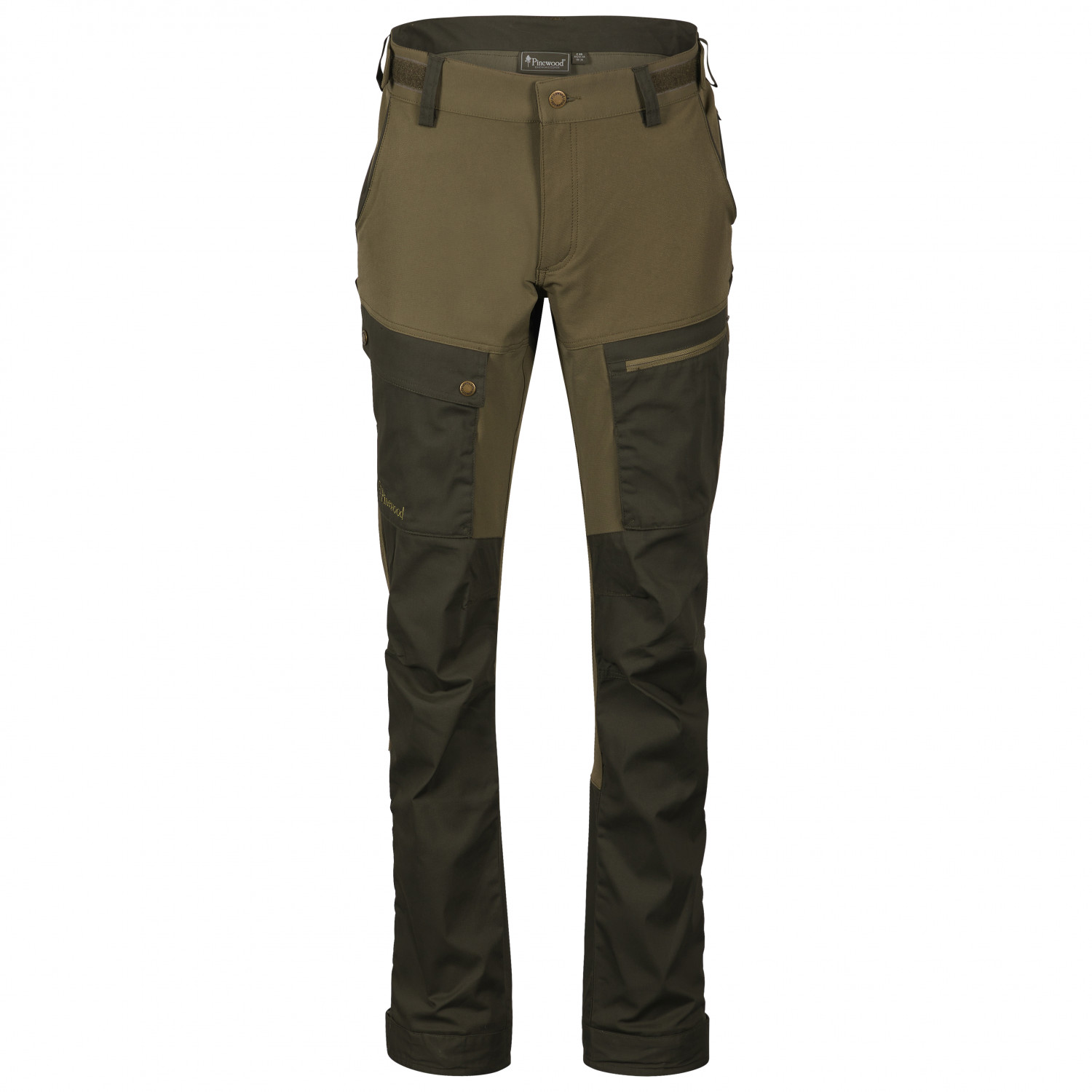 Трекинговые брюки Pinewood Abisko Hybrid Pant, цвет Moss Green/Heather Olive