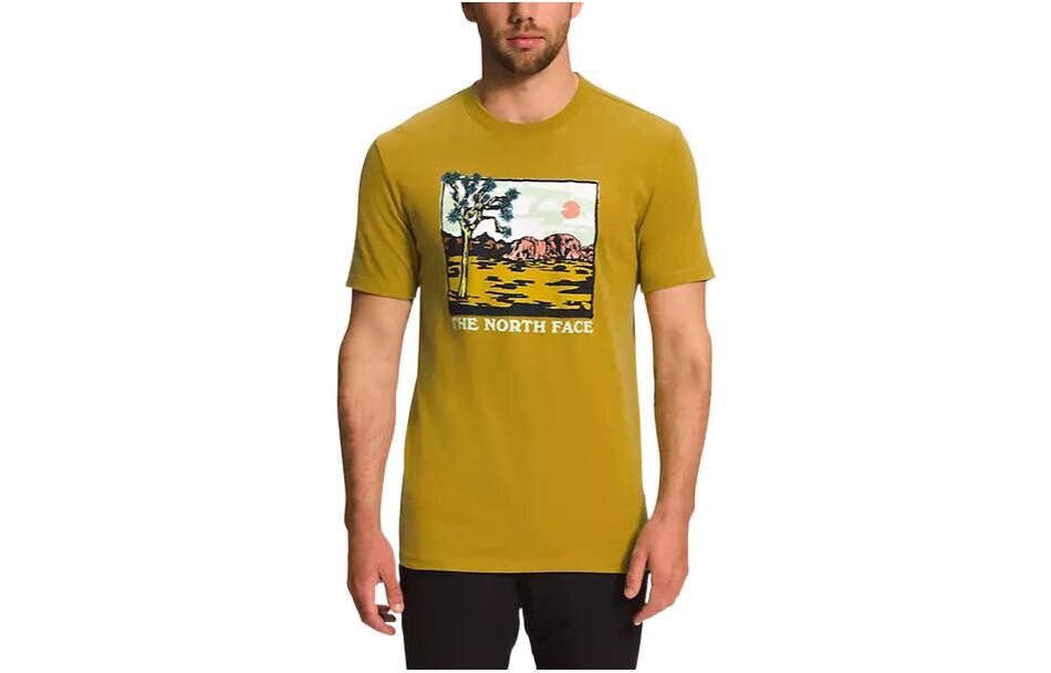 

Футболка мужская желтая The North Face, желтый