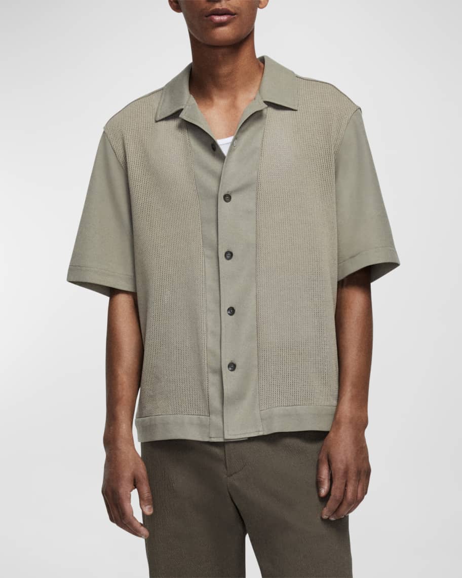 

Мужская рубашка Avery Mesh Knit Camp Rag & Bone
