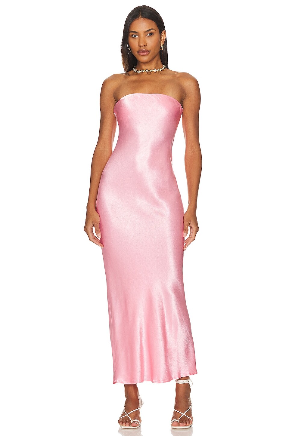 

Платье миди SNDYS X Revolve Angel Strapless, розовый
