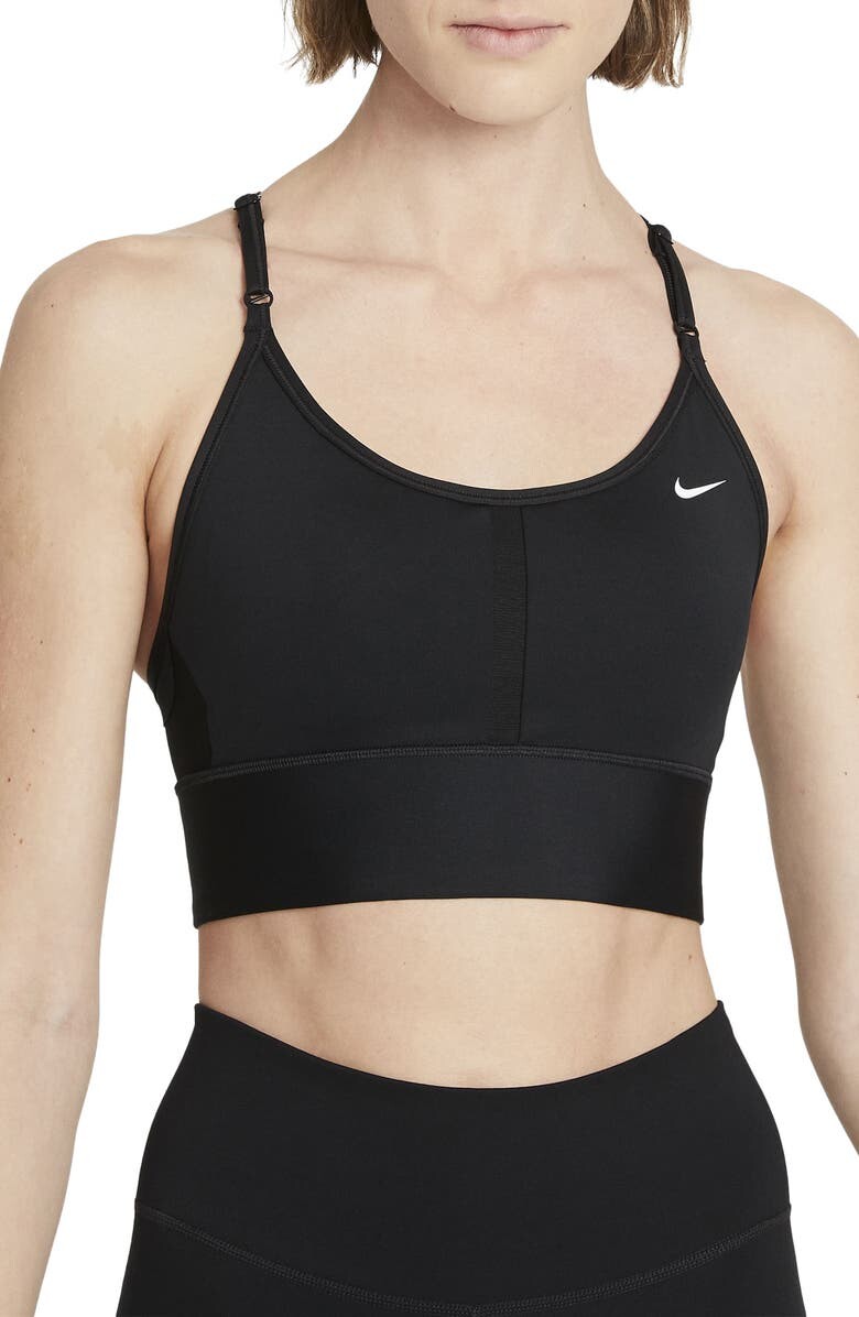 

Спортивное бра Dri-FIT Indy NIKE, черно-белый