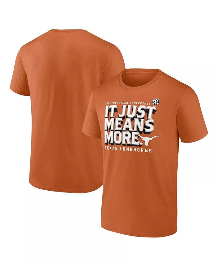 

Мужская футболка Texas Orange Texas Longhorns SEC It Just Means More Fanatics, оранжевый