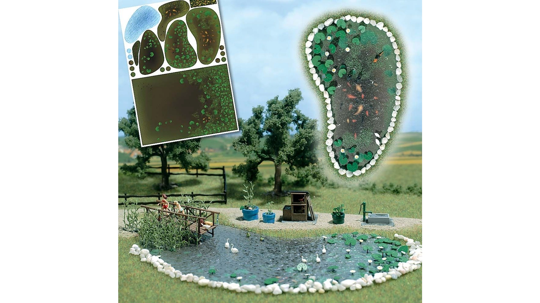 Busch Modellspielwaren Комплект для садового пруда