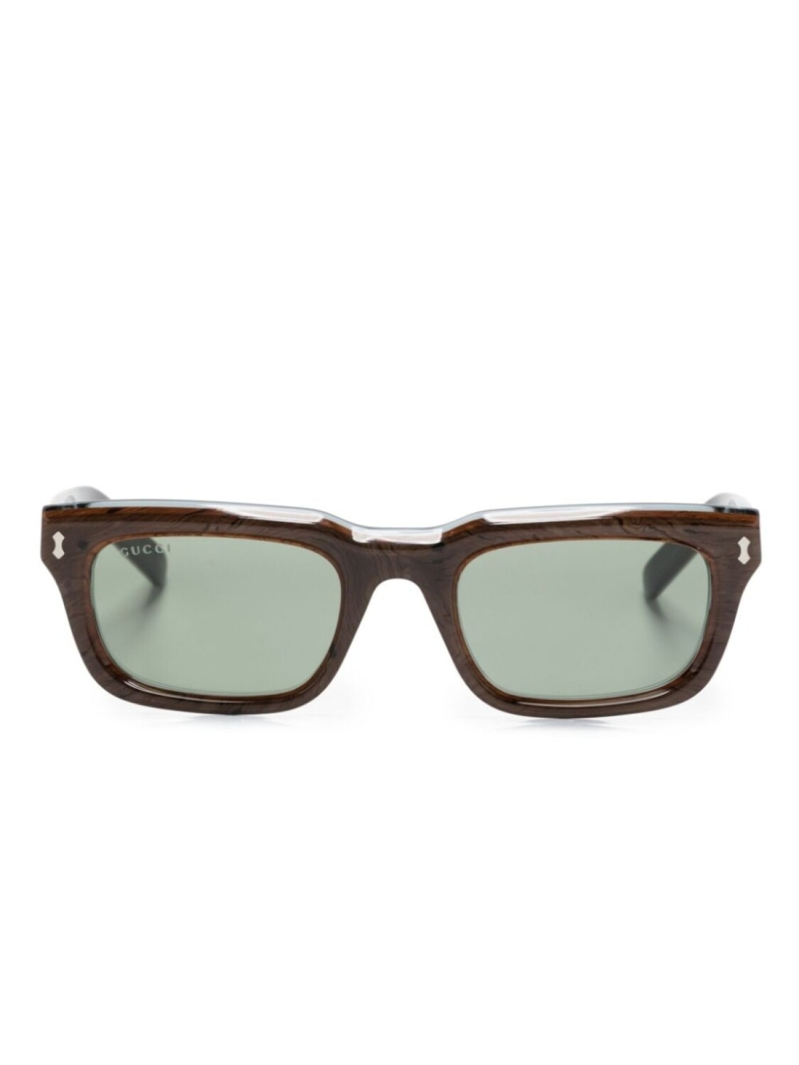 

Gucci Eyewear солнцезащитные очки в квадратной оправе, коричневый