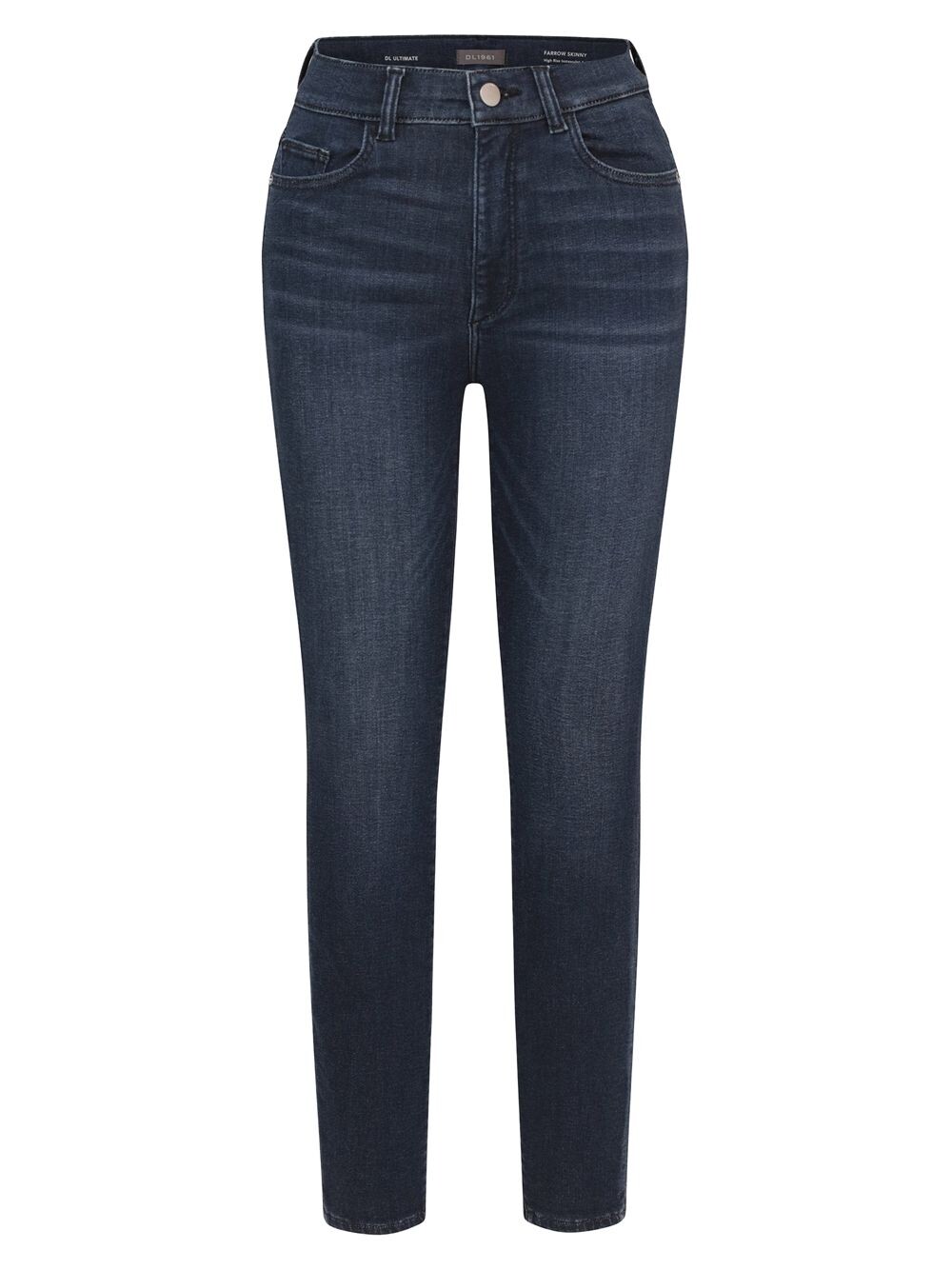 

Джинсы скинни до щиколотки Farrow с высокой посадкой Instasculpt DL1961 Premium Denim, индиго