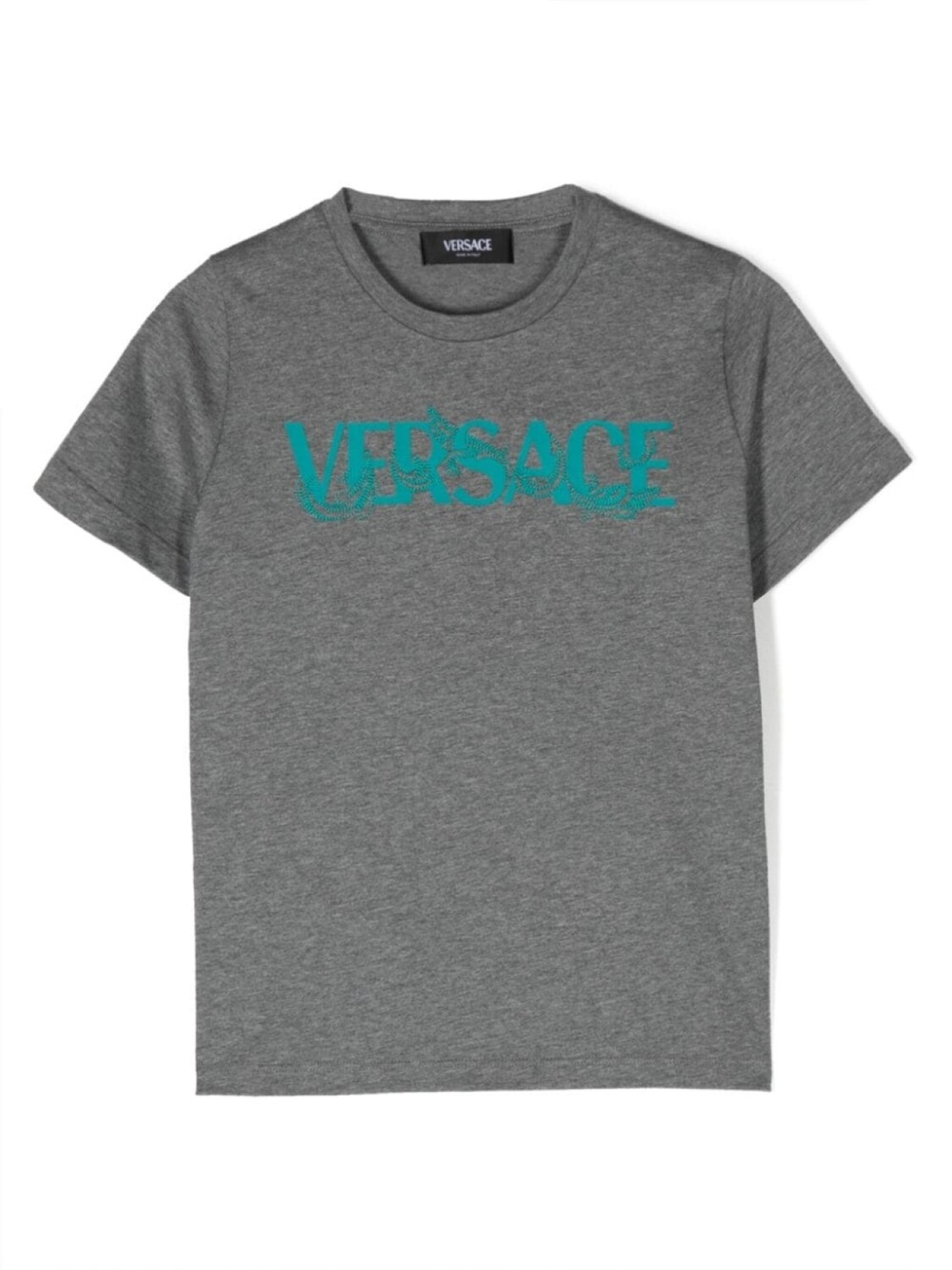 

Versace Kids футболка с логотипом, серый