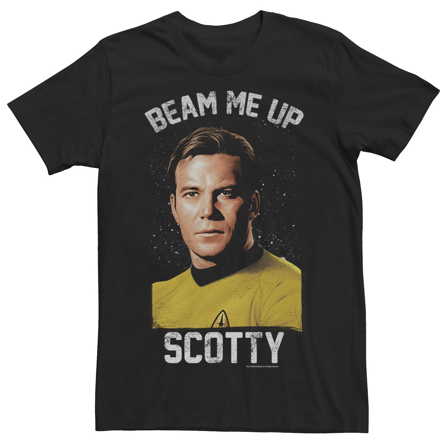 Мужская футболка Kirk Beam Me Up из оригинальной серии Star Trek Licensed Character tubbz фигурка утка tubbz star trek james t kirk