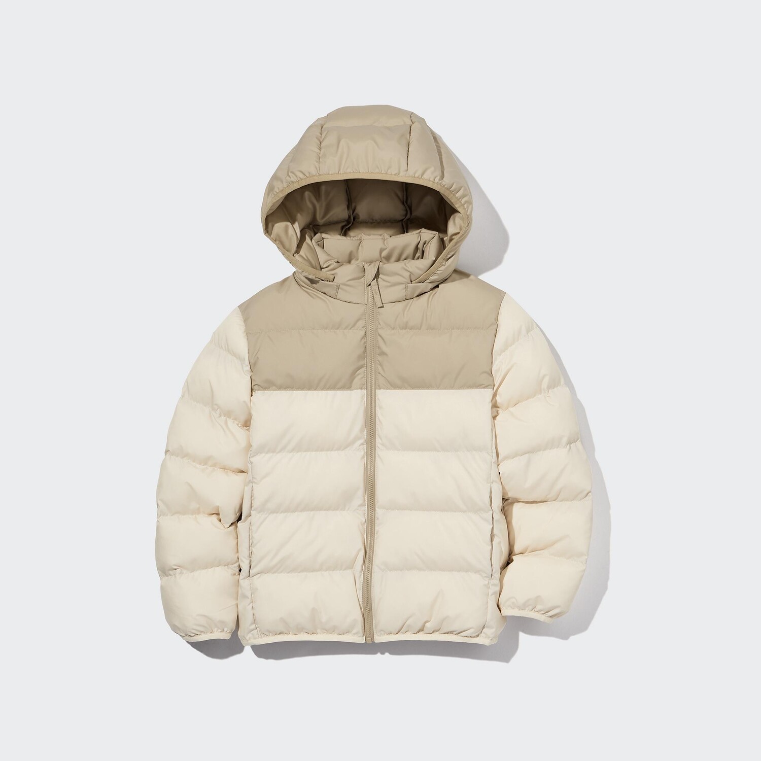 

Теплая моющаяся стеганая парка UNIQLO, слоновая кость, Бежевый