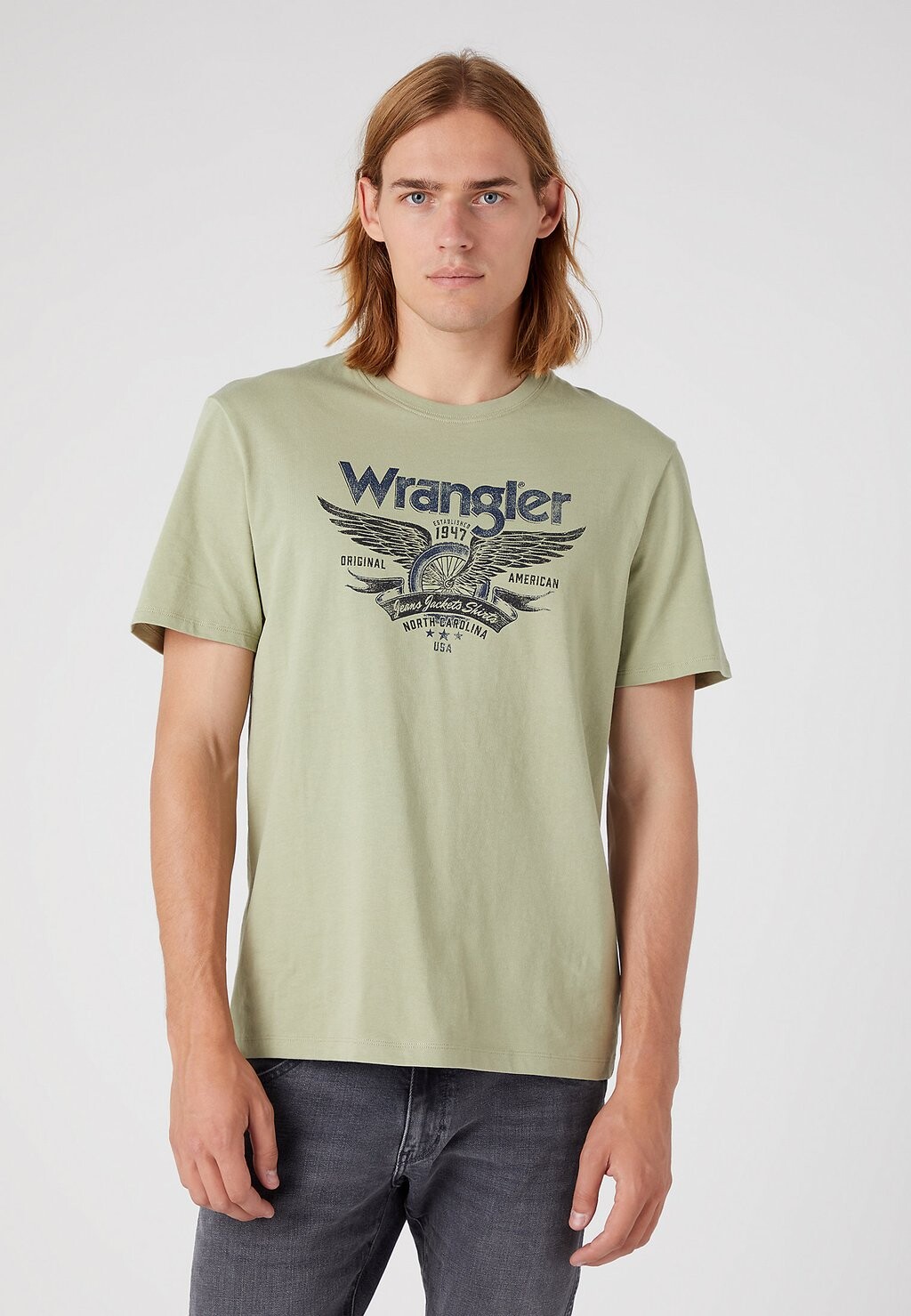 

Футболка с принтом Wrangler, светло-зеленый
