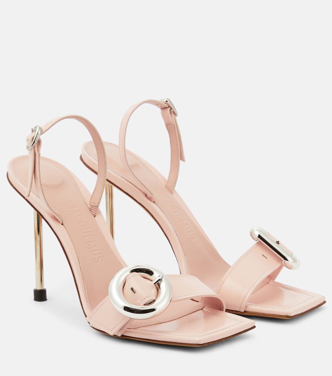 

Кожаные сандалии les sandales regalo hautes Jacquemus, розовый