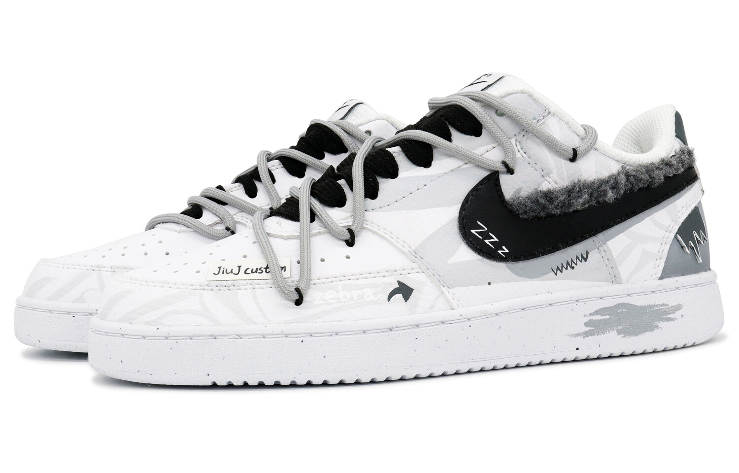 

Мужские кроссовки для скейтбординга Nike Court Vision 1, Lonely zebra