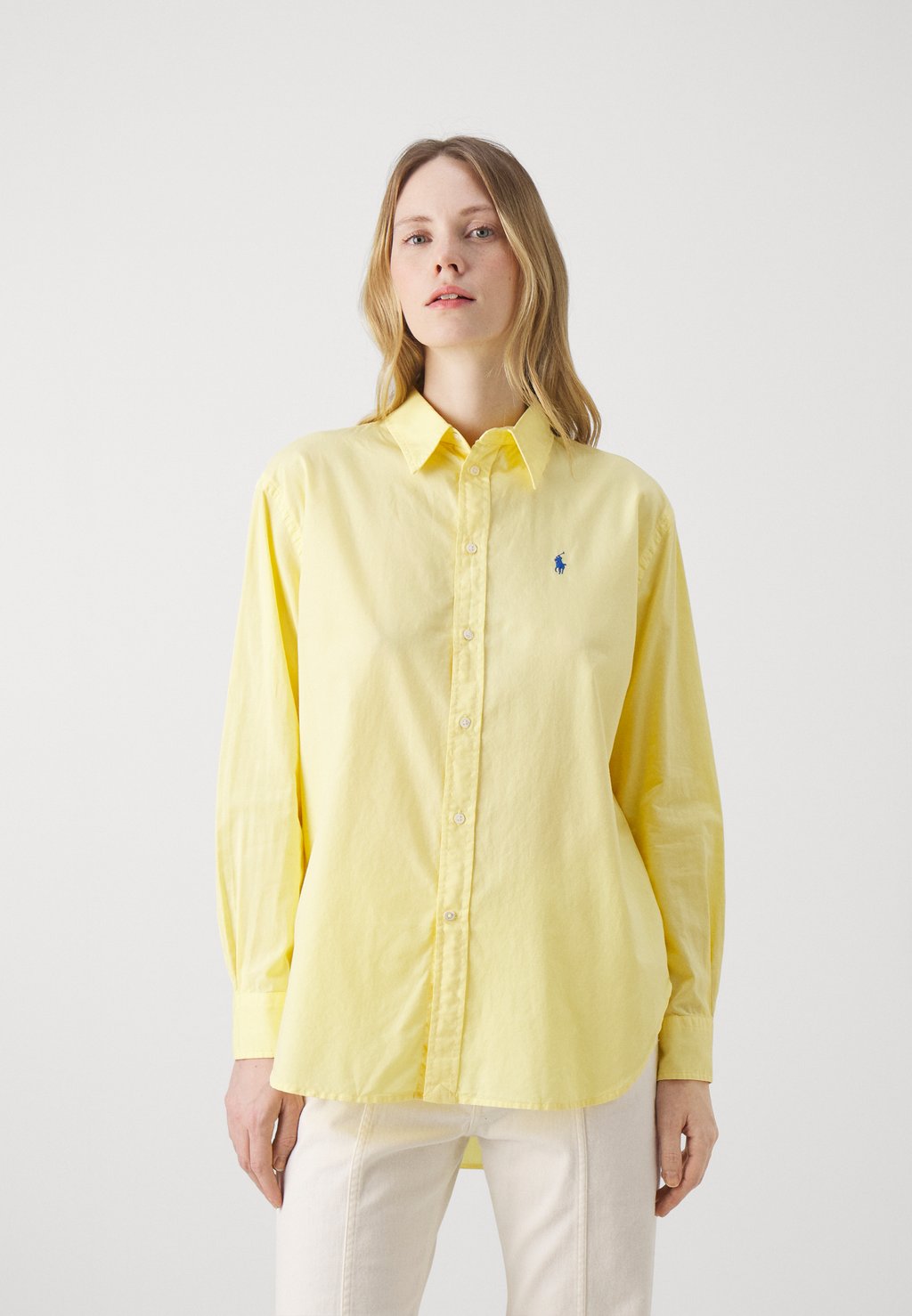 цена Рубашка Long Sleeve Polo Ralph Lauren, цвет resort gold