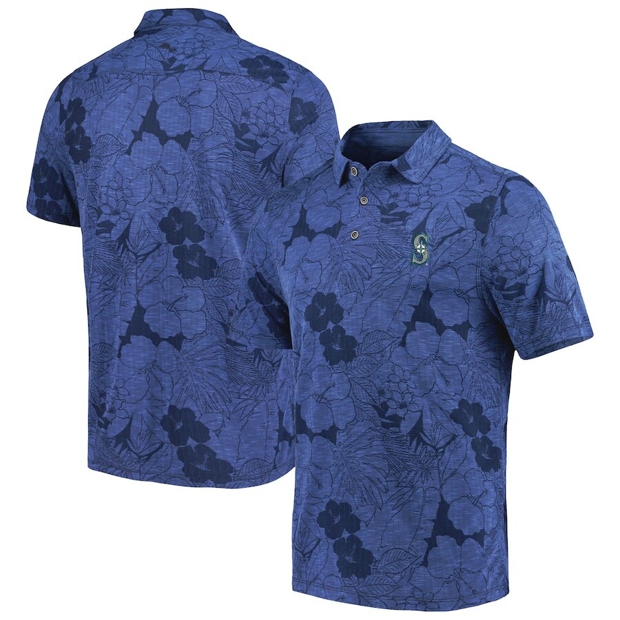 

Поло с коротким рукавом Tommy Bahama Seattle Mariners, нави