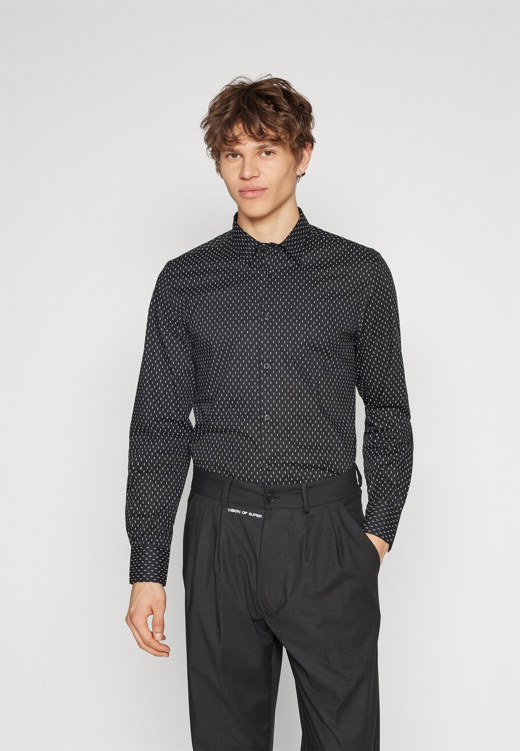 

Рубашка SHIRT NAPOLI SLIM FIT IN SOFT TOUCH PRINTED Antony Morato, цвет black