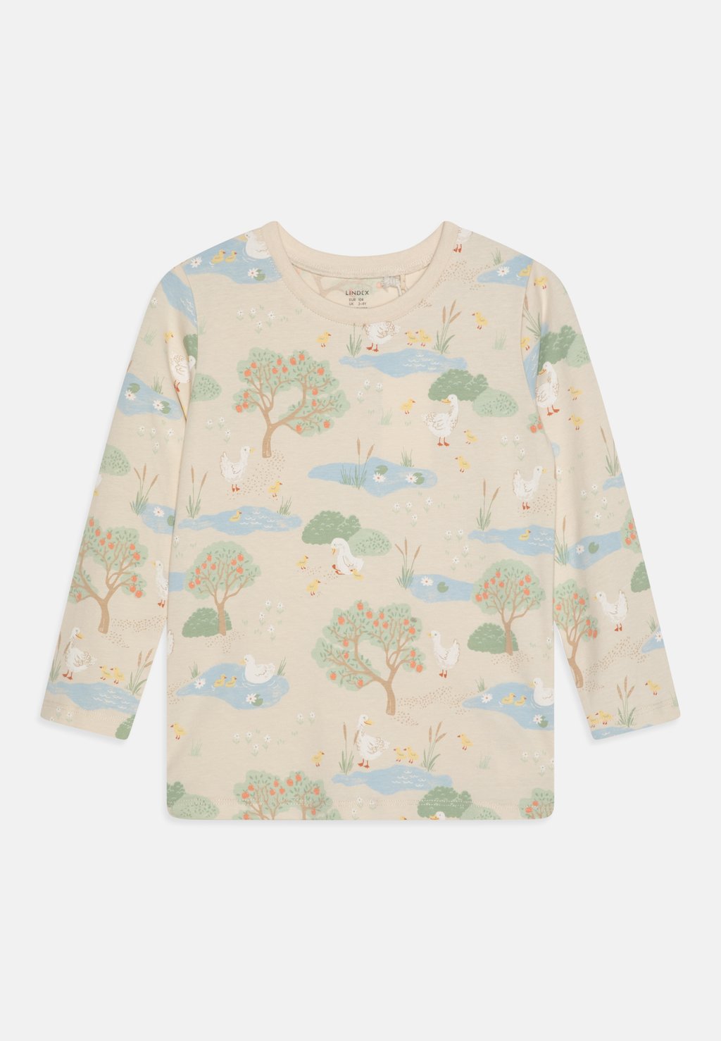 

Футболка с длинным рукавом Landscape Ducks Unisex Lindex, цвет light beige