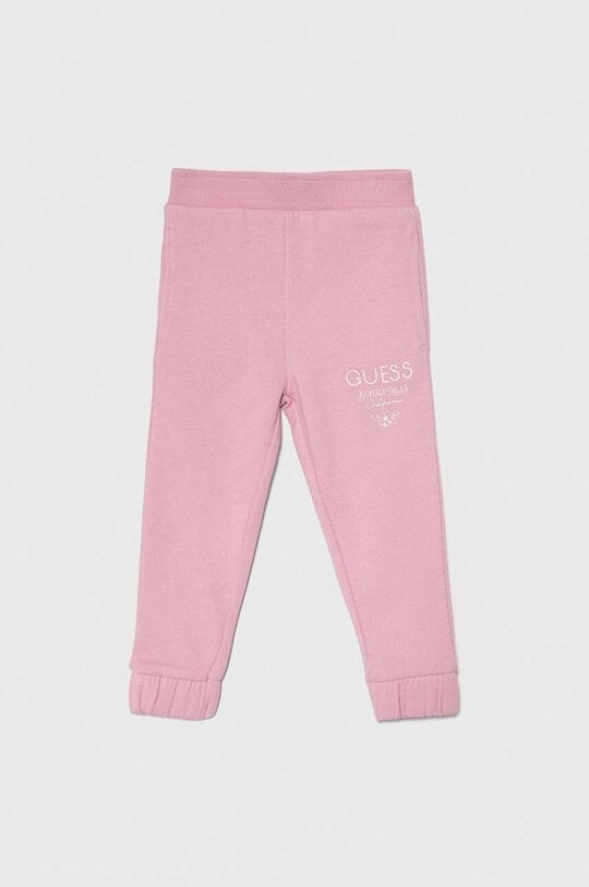 

Спортивные брюки из хлопка для мальчиков Guess, розовый