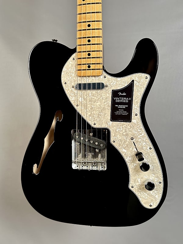 цена Электрогитара Fender Vintera II '60s Telecaster Thinline - Black