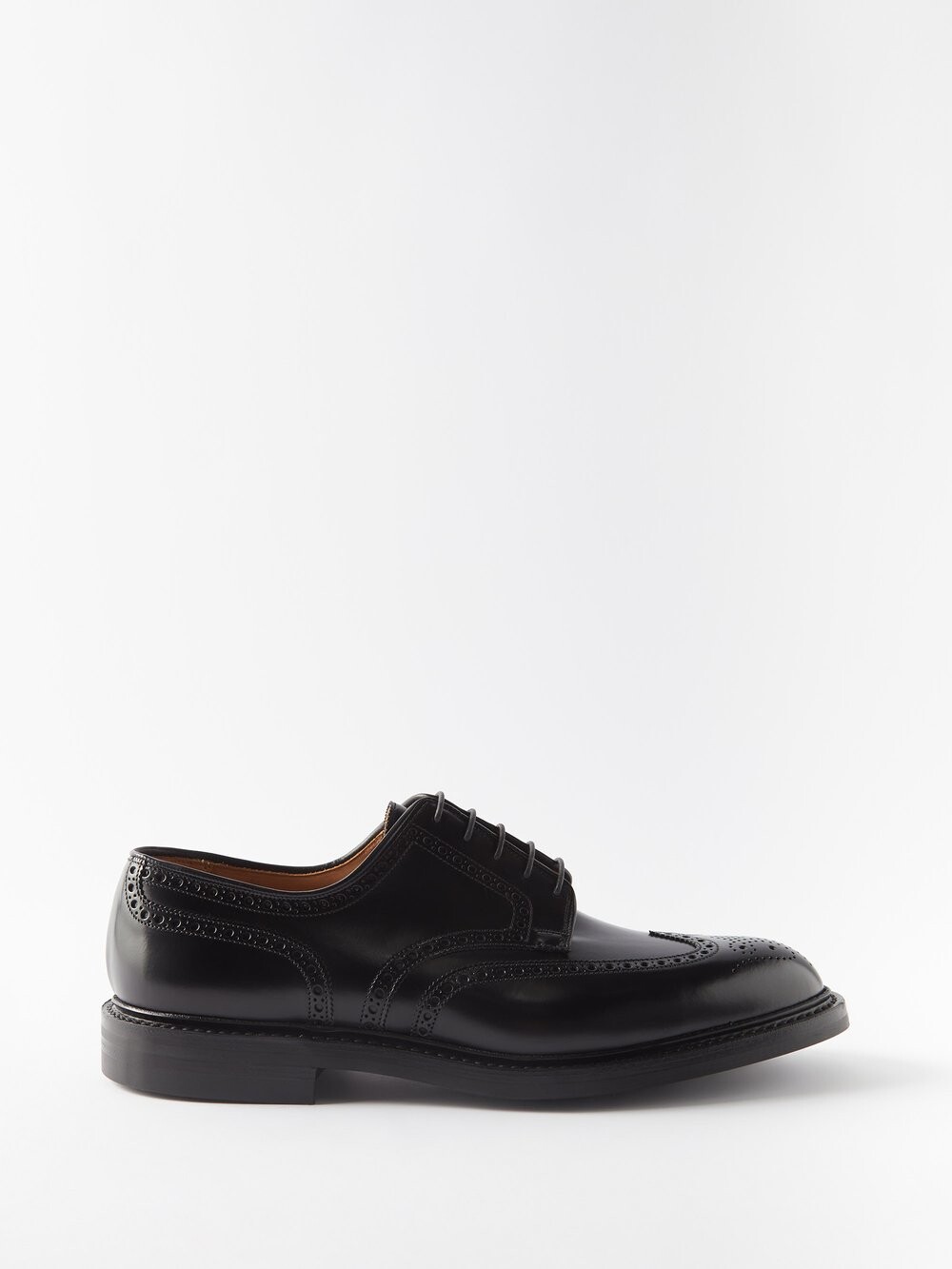 Туфли-броги из кожи пемброк Crockett & Jones, черный