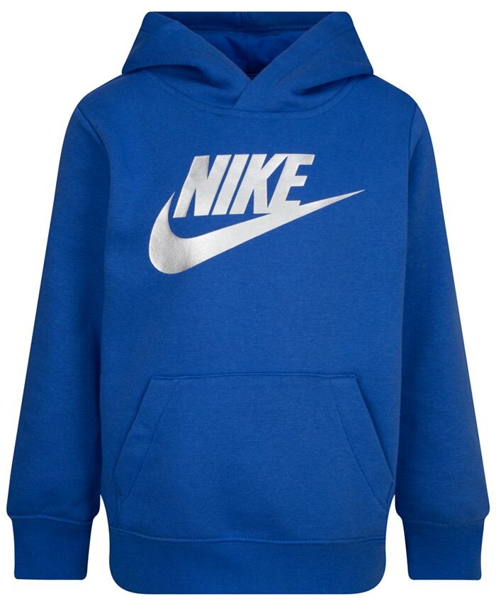 

Подарочный пуловер с капюшоном металлизированного цвета Nike, синий
