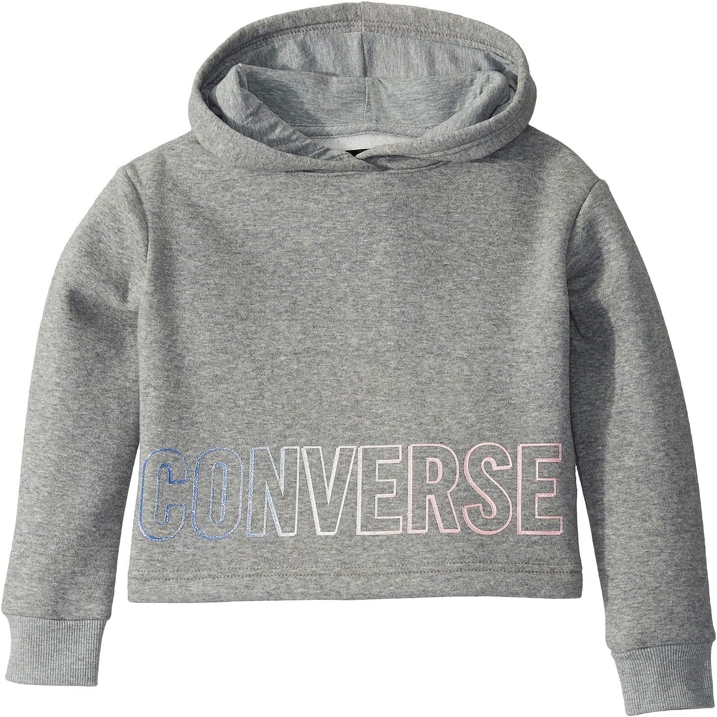 

Худи Converse Fleece Glitter Wordmark Logo Pullover Hoodie, цвет Dark Grey Heather