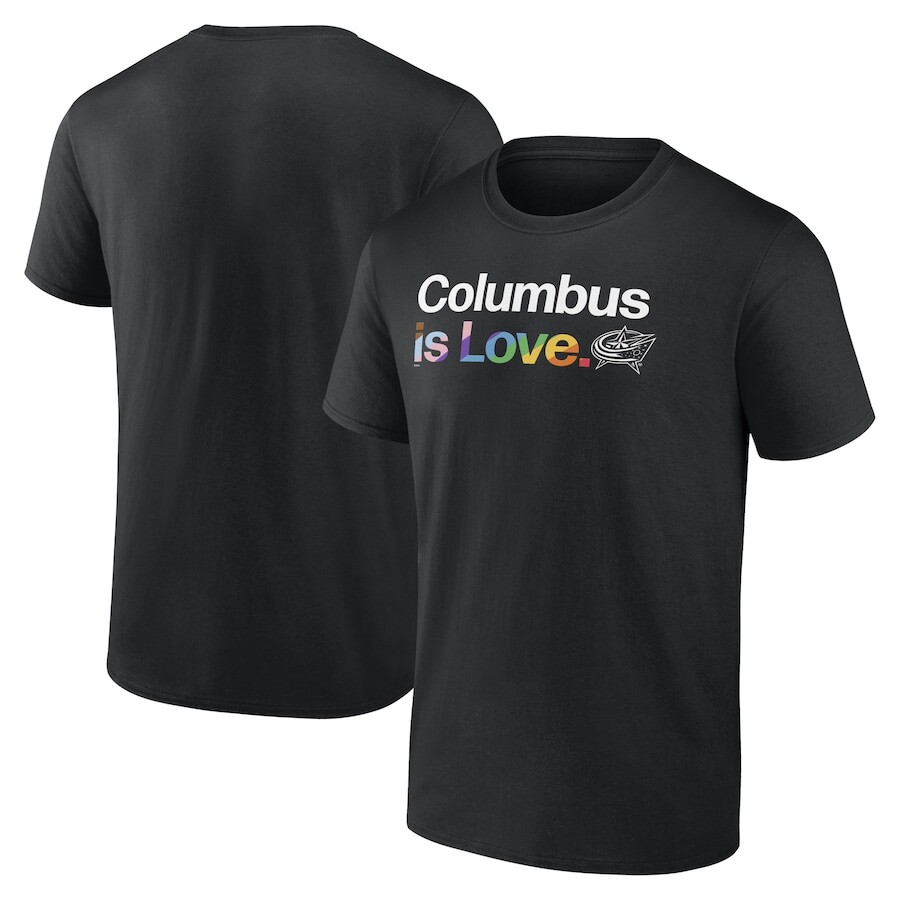 

Футболка с коротким рукавом Fanatics Branded Columbus Blue Jackets, черный