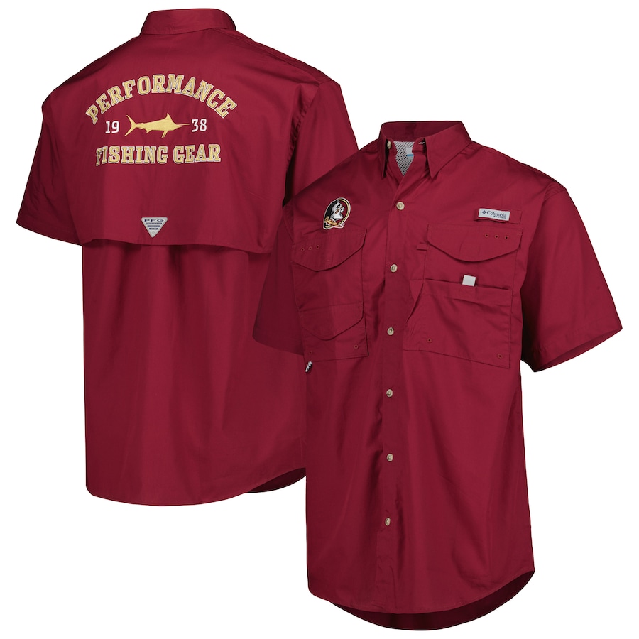 

Рубашка Columbia Florida State Seminoles, гранатовый