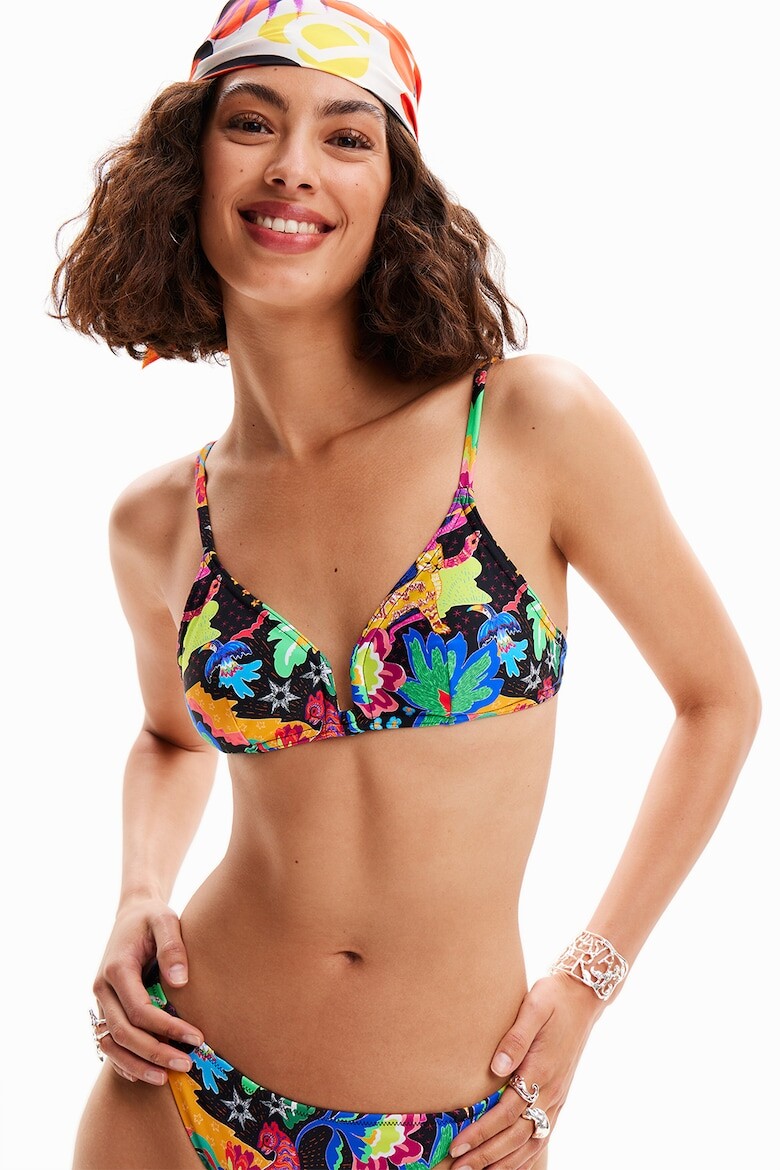 

Верх купальника с тропическим узором Desigual, мультиколор