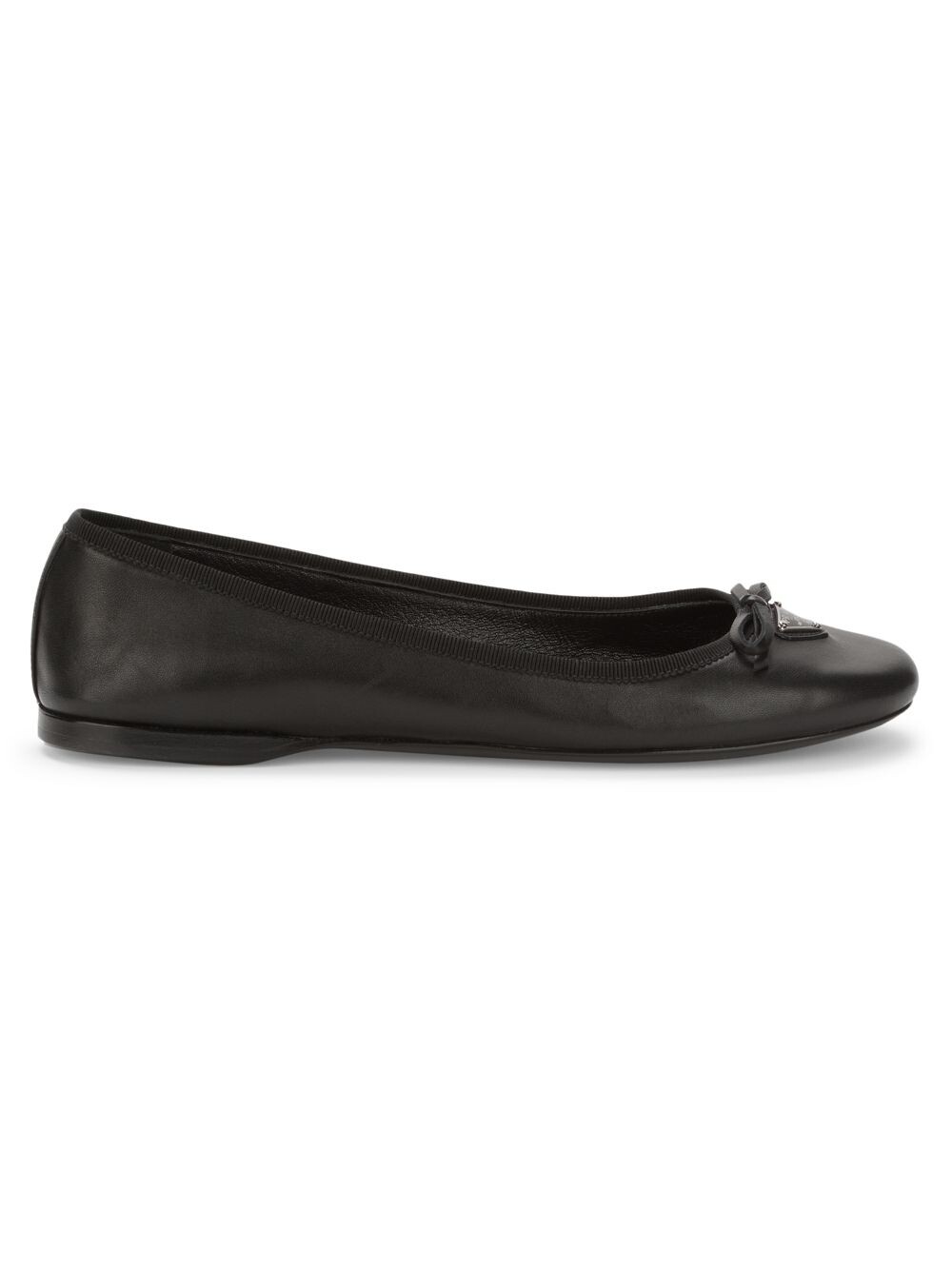 

Кожаные балетки Prada, черный