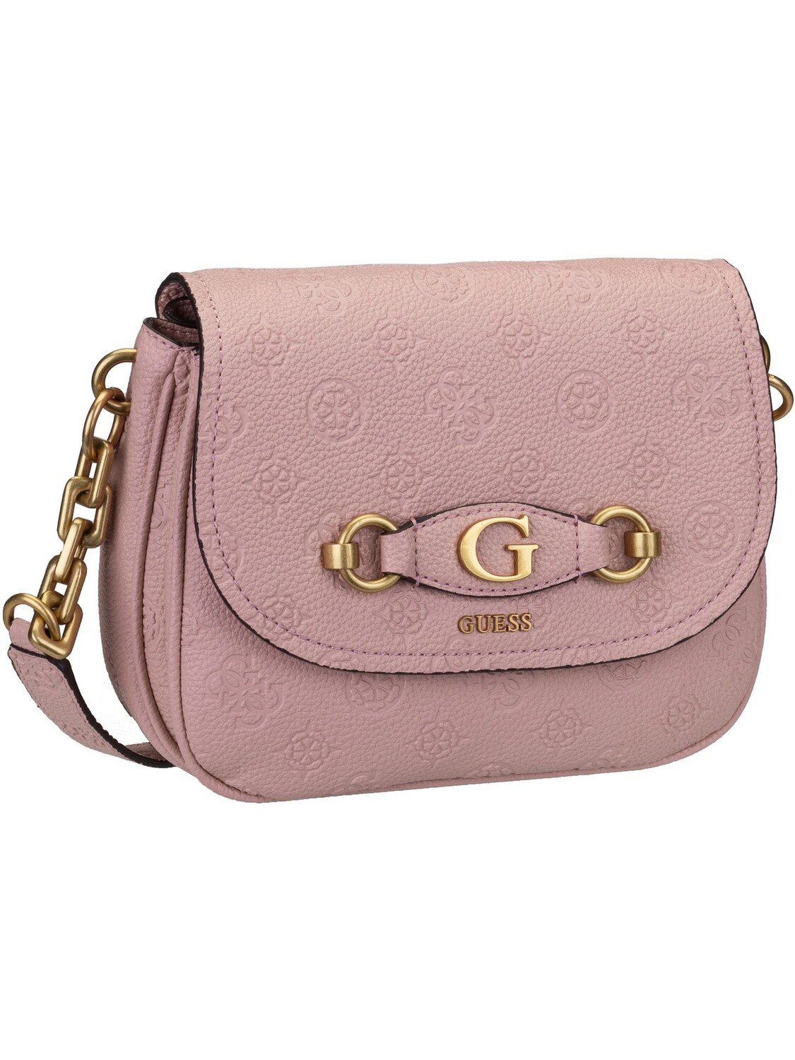 Сумка через плечо Guess Umhängetasche Izzy Peony Trible Compartment Flap, цвет Apricot Rose Logo