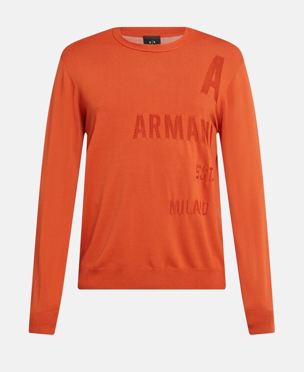 

Джемпер с длинными рукавами Armani Exchange, терракота