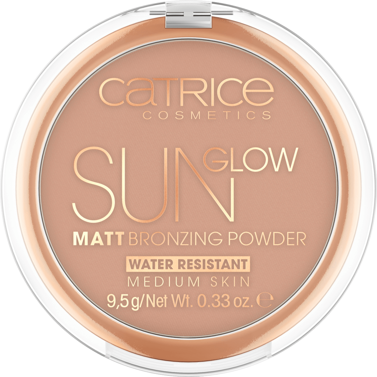 Бронзирующий Puder Sun Glow Matt 030 Medium Bronze 9,5г Catrice
